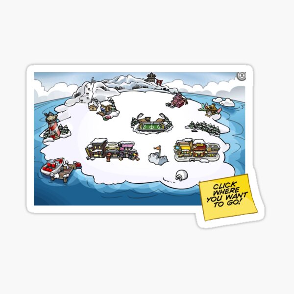 Item preview, Club Penguin Map designed and sold by aarcadia.