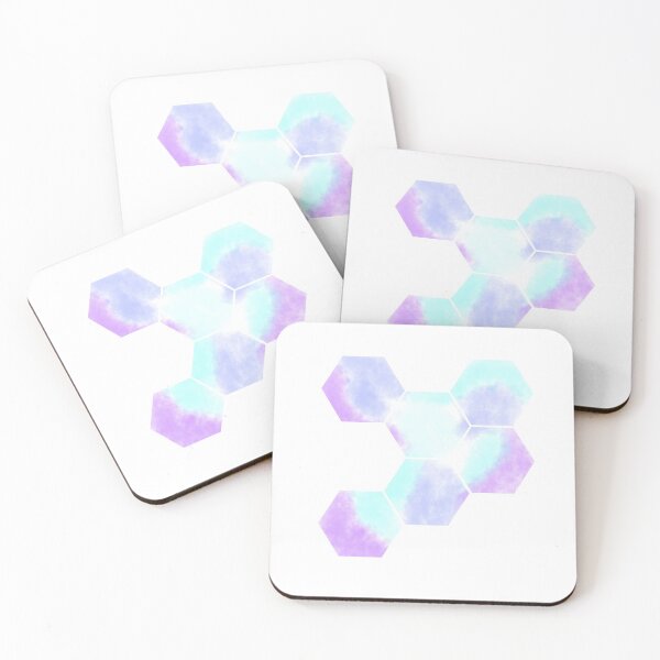 Item preview, Honeycomb - Purple/Cyan/Blue designed and sold by TheeForestFox Shop.