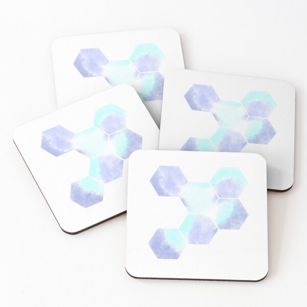 Item preview, Honeycomb - Indigo/Blue/Cyan designed and sold by TheeForestFox Shop.