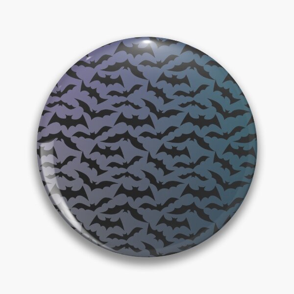 Item preview, Fun Spooky Bat Pattern Halloween Goth Style Dark Purple Blue and Gray designed and sold by Too Sweet.
