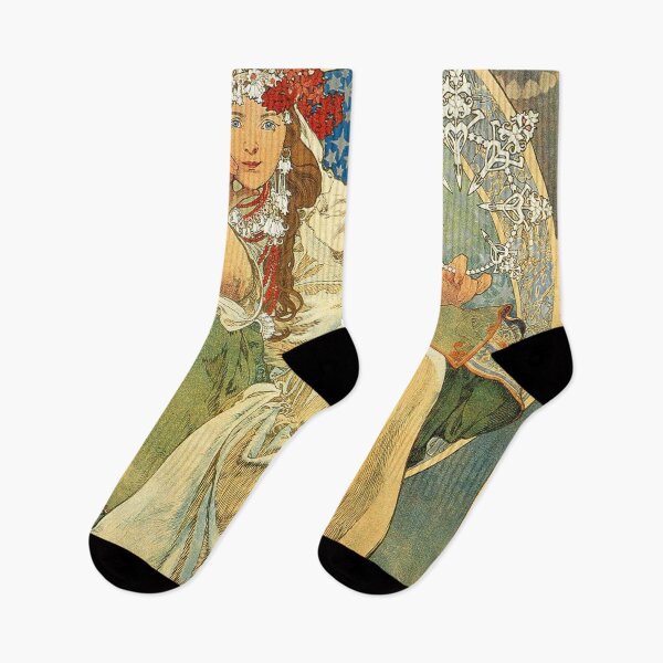 Item preview, Alphonse Mucha Princess Hyacinth 1911 Painting designed and sold by JDesigningMO.