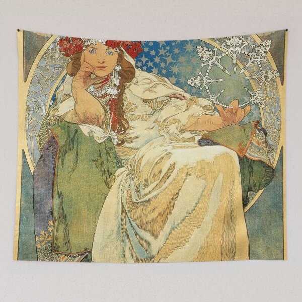 Item preview, Alphonse Mucha Princess Hyacinth 1911 Painting designed and sold by JDesigningMO.
