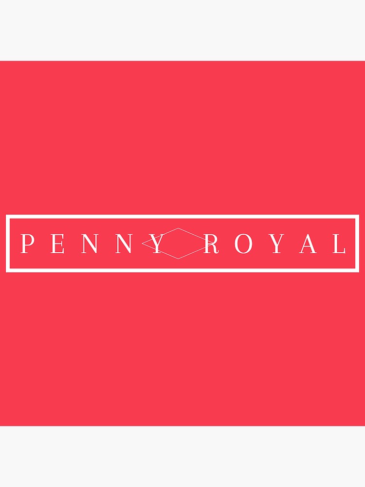 Penny Royal Box Logo Sticker For Sale By Pennyroyal Redbubble