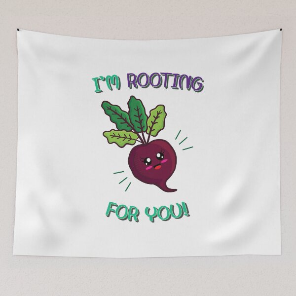 Item preview, Im Rooting For You Food Pun designed and sold by KrisSidDesigns.
