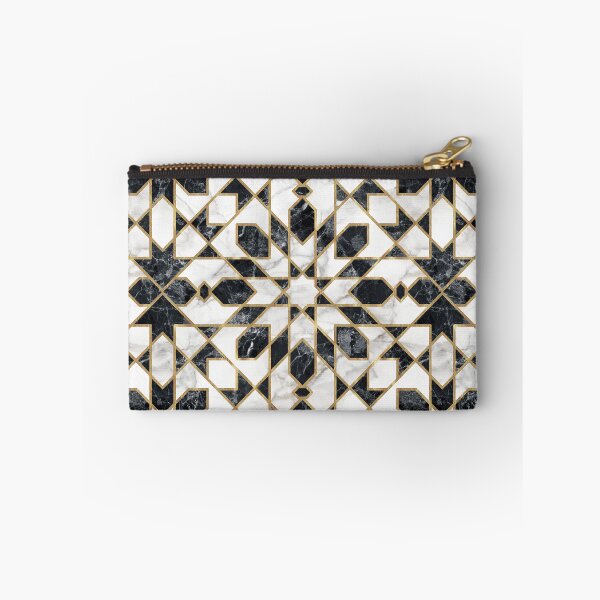 Item preview, Black & White Marble Moroccan Mosaic designed and sold by CatyArte.
