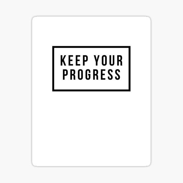 The progress and the ghost Sticker