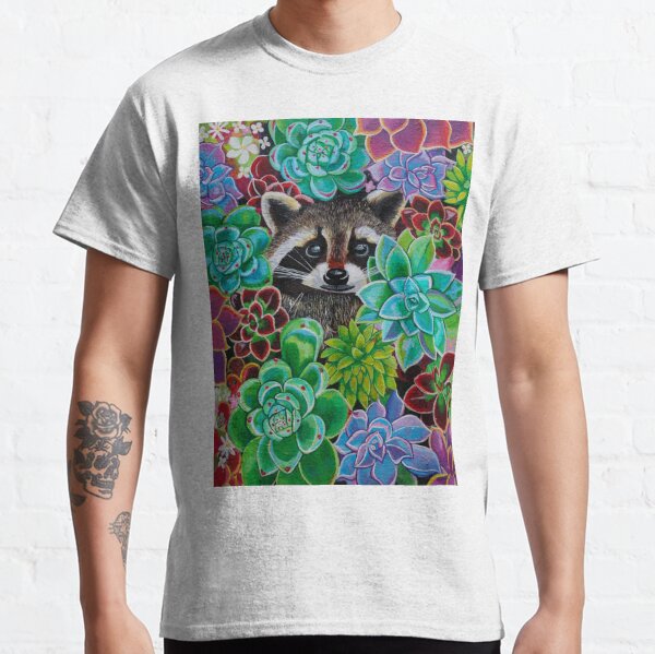 Succulent Raccoon Classic T-Shirt