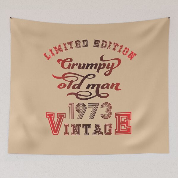 Item preview, Limited edition grumpy old man 1973 vintage designed and sold by StencilMyst ..