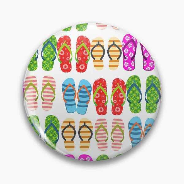 Item preview, Remember Summer Flip Flops Colorful Fun beach footwear designed and sold by fairy-taler.