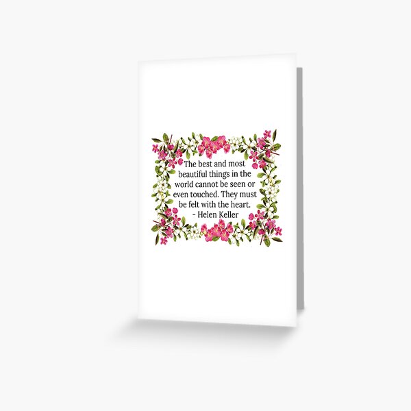 Item preview, Heartfelt Quote by Helen Keller  designed and sold by Shopgirl13.