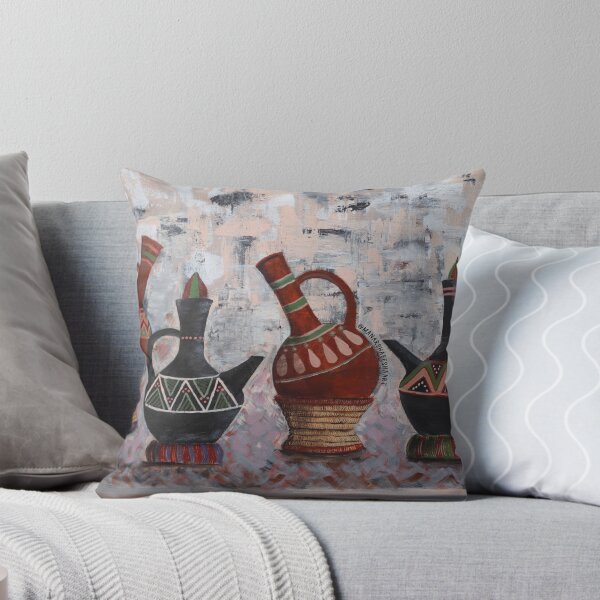 Item preview, Habesha Traditional Coffee Pots - Four Jabenas - East African Coffee Painting designed and sold by Manars-art.