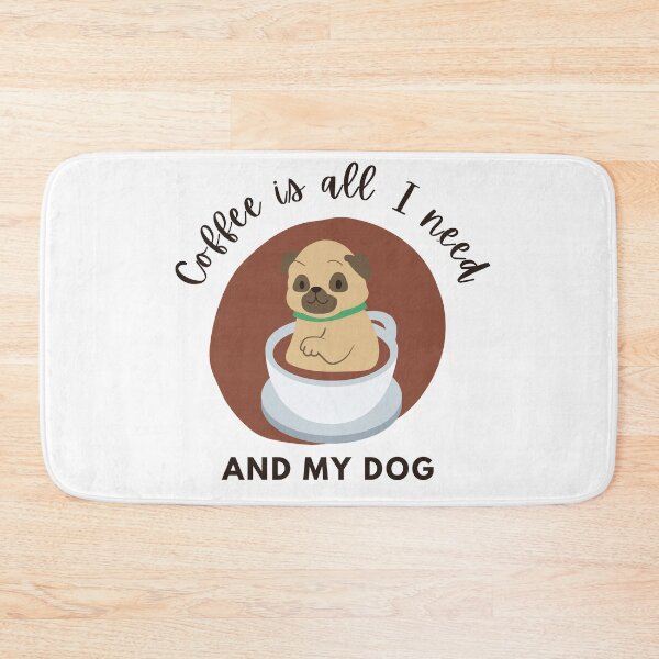 Item preview, Coffee Is All That I Need And My Dog designed and sold by StudioQ-.