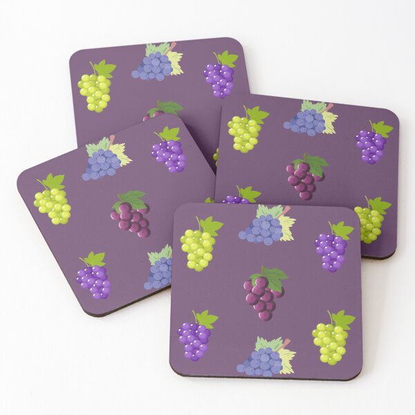 Item preview, Grapes Pattern, Juicy Ripe Red, Blue, Purple, Green Grapes Collage designed and sold by silviaol.