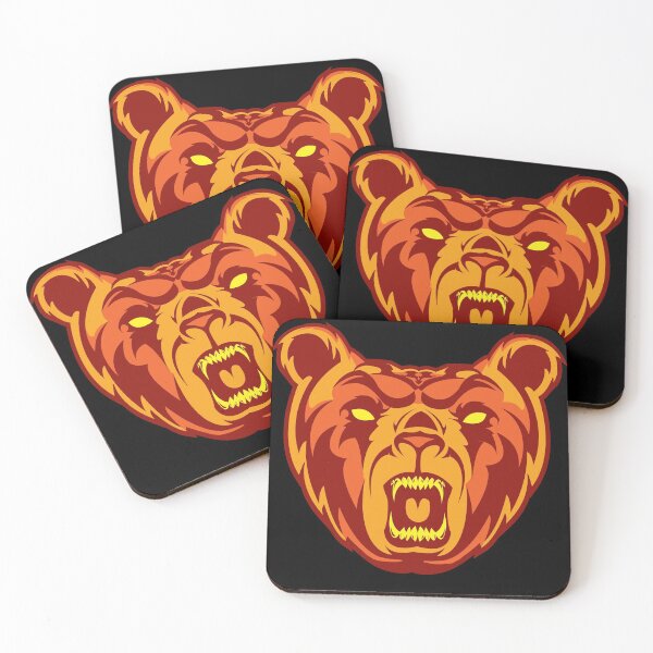 Item preview, Orange Grizzly Bear Mascot designed and sold by joebarondesign.