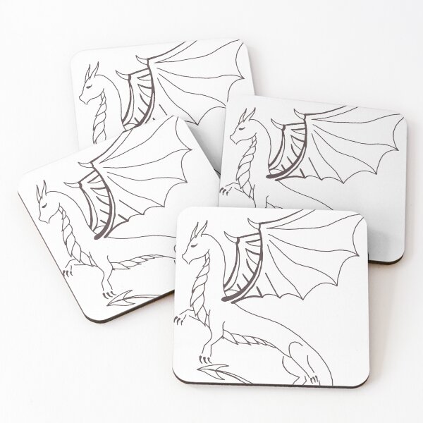 Item preview, Dragon line art designed and sold by Phoebew03.
