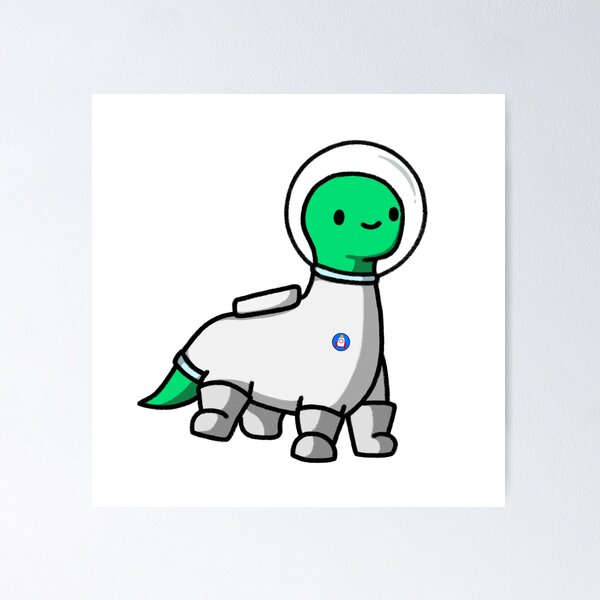 Item preview, Brontosaurus Astronaut designed and sold by ryleehutsell.