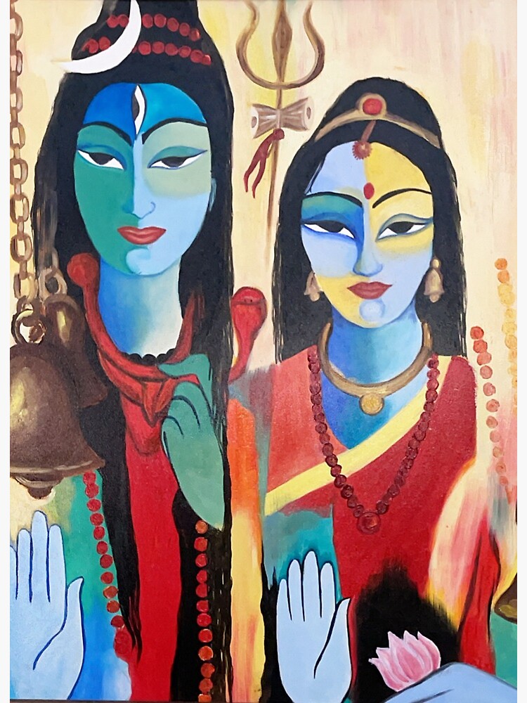 shiva and parvati art