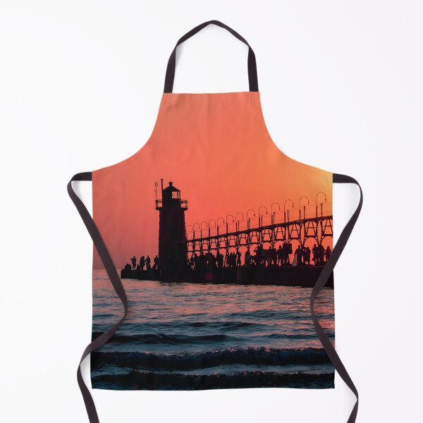 Item preview, Sunset Silhouette of the South Haven Lighthouse designed and sold by Michael Deemer.