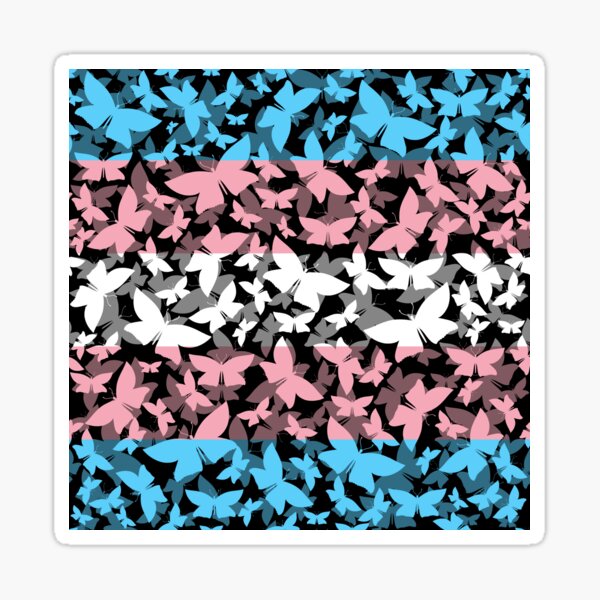 Veil of Butterflies, Pride Series - Transgender Sticker