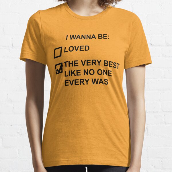 Je veux être (texte noir) T-shirt essentiel