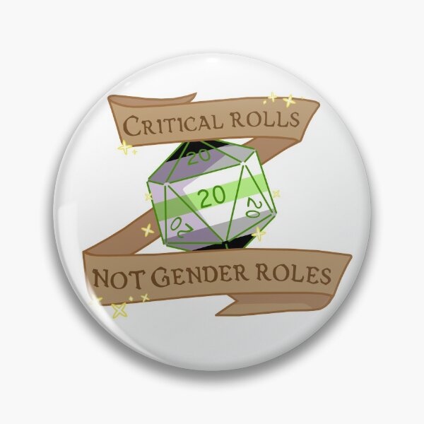 Item preview, critical rolls not gender roles (agender) designed and sold by annieloveg.