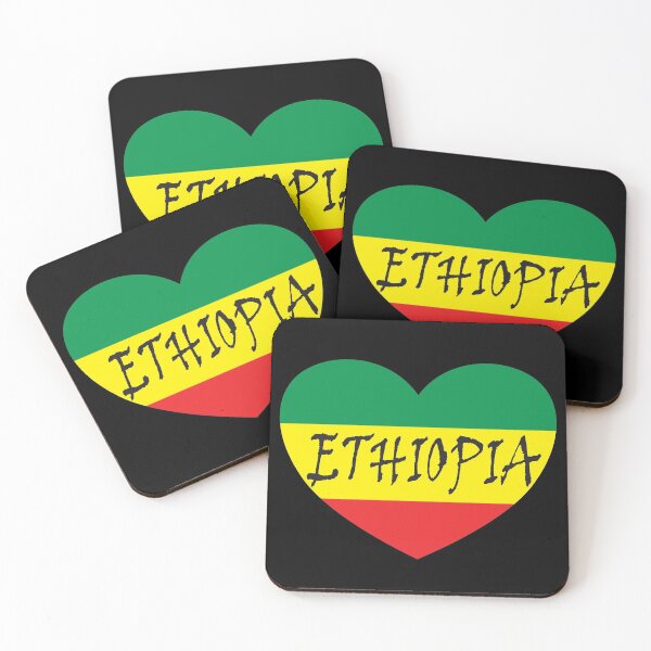 Item preview, Ethiopian Heart Flag, Love Ethiopia designed and sold by Mesti.
