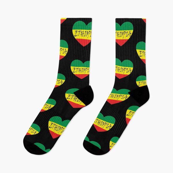 Item preview, Ethiopian Heart Flag, Love Ethiopia designed and sold by Mesti.