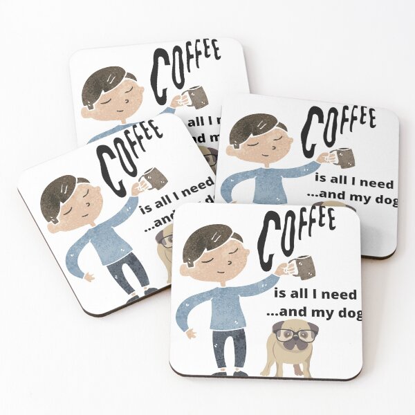 Item preview, coffee is all that i need and my dog designed and sold by heatedstitches.