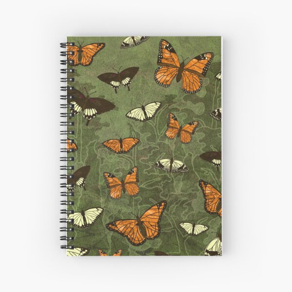 Butterflies in the Dark Forest Spiral Notebook