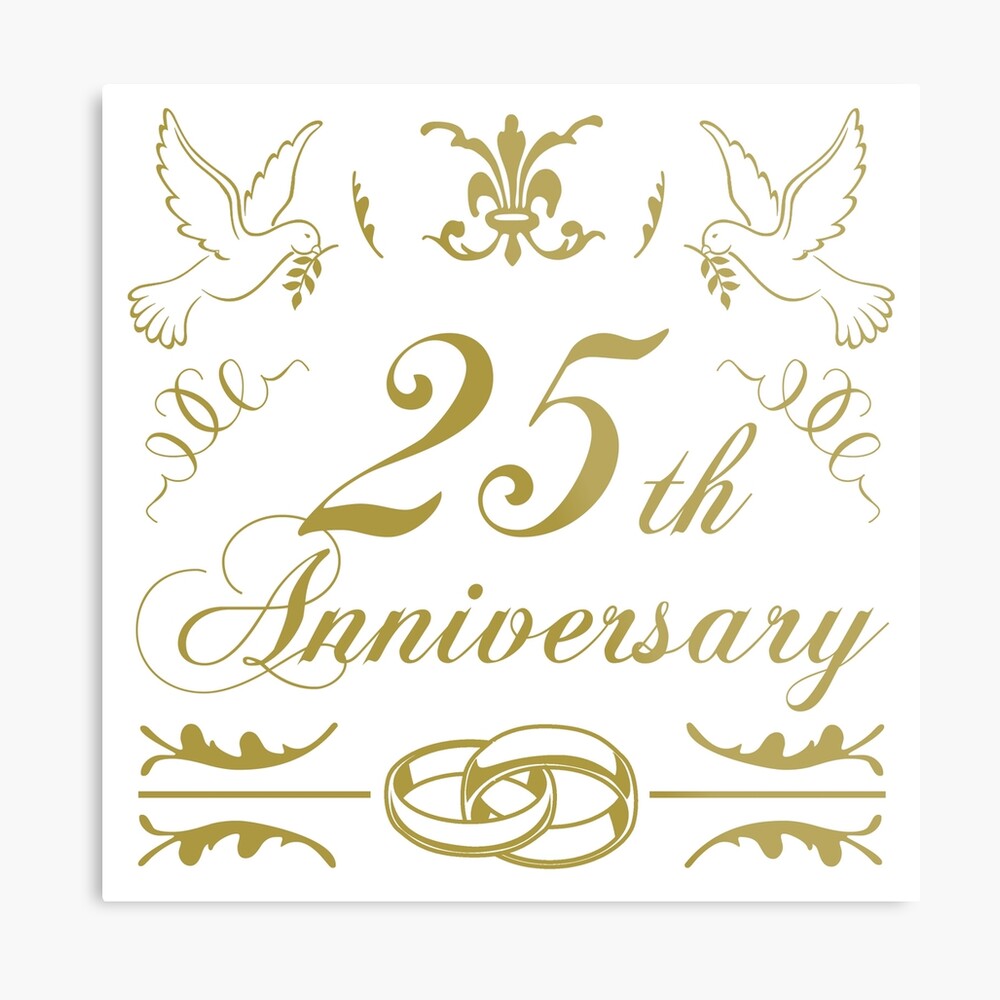 Celebrating 25th Anniversary Logo Silver Ring Stock Vector (Royalty Free)  505347709 | Shutterstock | Anniversary logo, 25th anniversary, Digital  invitations wedding