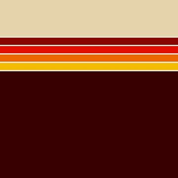 Artwork thumbnail, 70s Vintage Retro Stripes by ind3finite