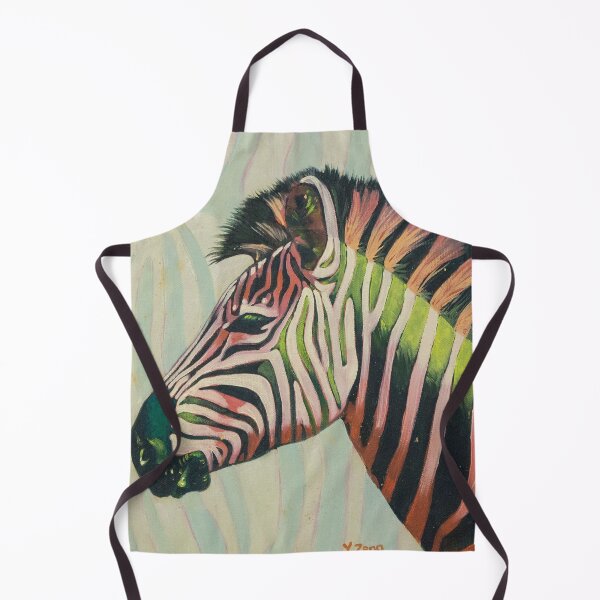 Item preview, Neon zebra oil painting designed and sold by Yue Zeng Art Studio.