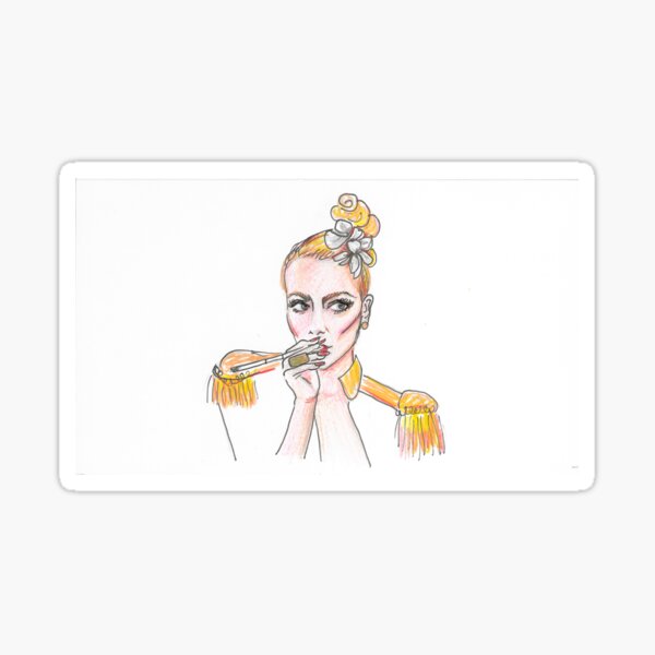 Overboard! With epaulettes Sticker
