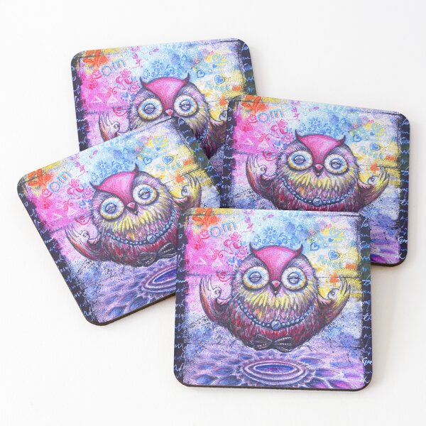Item preview, Meditating Owl designed and sold by OwlEngArt.