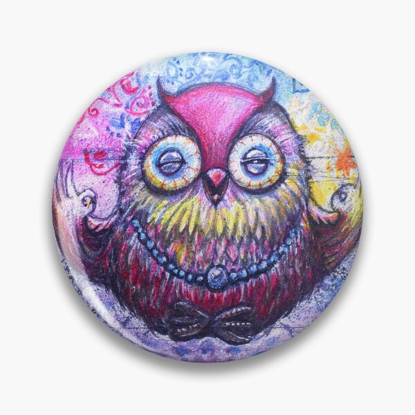 Item preview, Meditating Owl designed and sold by OwlEngArt.