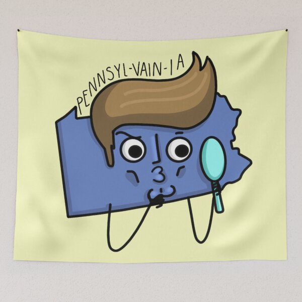 Item preview, Pennsyl-vain-ia Pennsylvania designed and sold by The Curly Redhead.