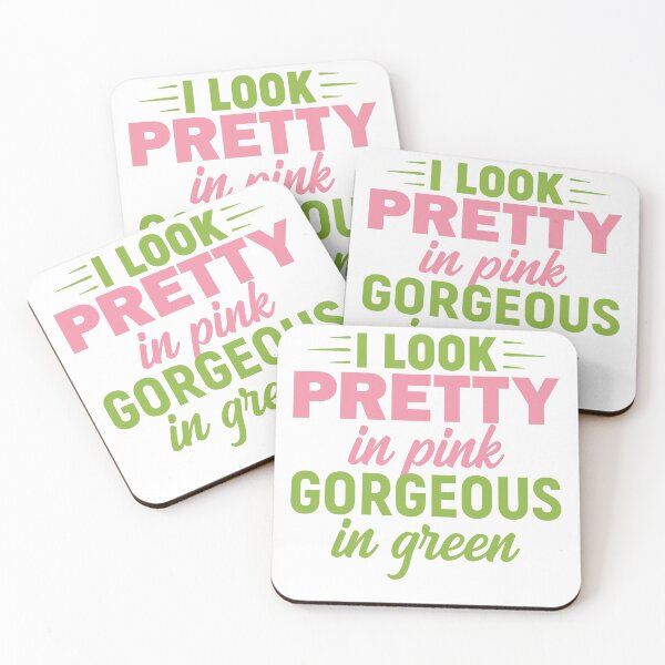 Item preview, I Look Pretty In Pink Gorgeous In Green  | AKA Inspired | HBCU designed and sold by Encrypted Colors .