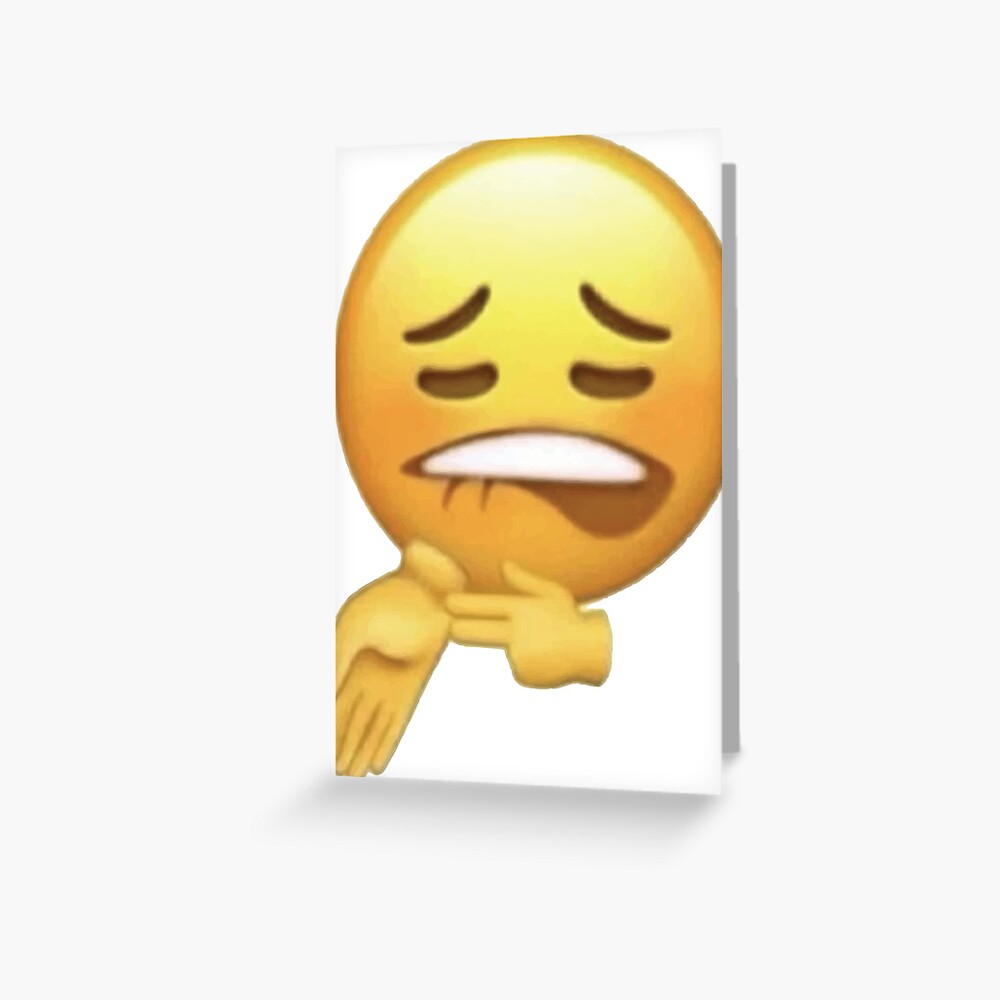 "Sheesh Emoji" Greeting Card for Sale by ImZachV Redbubble