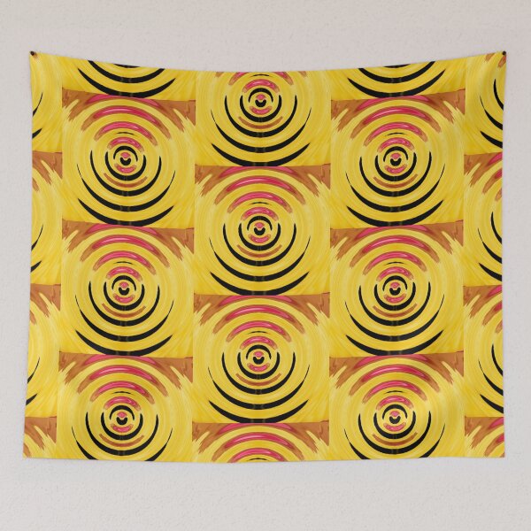 Item preview, Yellow Circular Abstract designed and sold by Twittlefish.