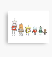 Cute Robots Canvas Print