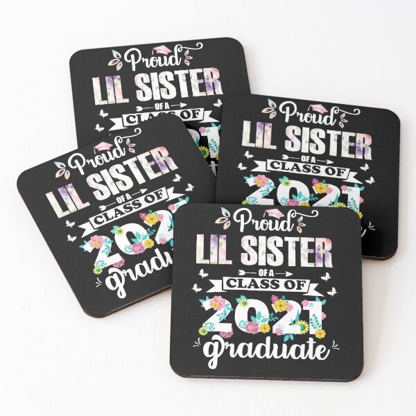Item preview, Proud Lil Sister of a class of 2021 Graduate designed and sold by PrintBrint.