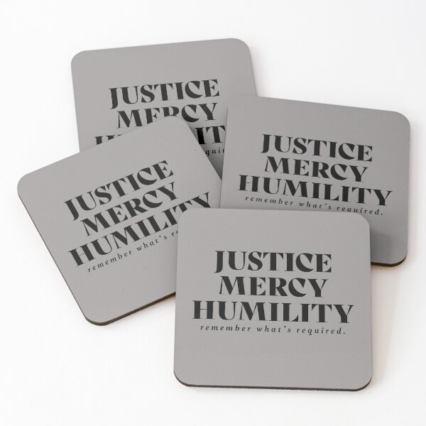 Item preview, Justice Mercy Humility - Micah 6:8 (black) designed and sold by DaltonYates.