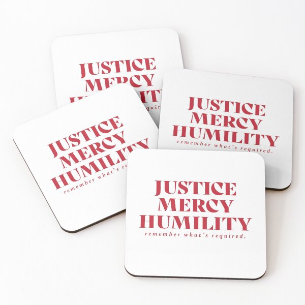 Item preview, Justice Mercy Humility - Micah 6:8 (red) designed and sold by DaltonYates.