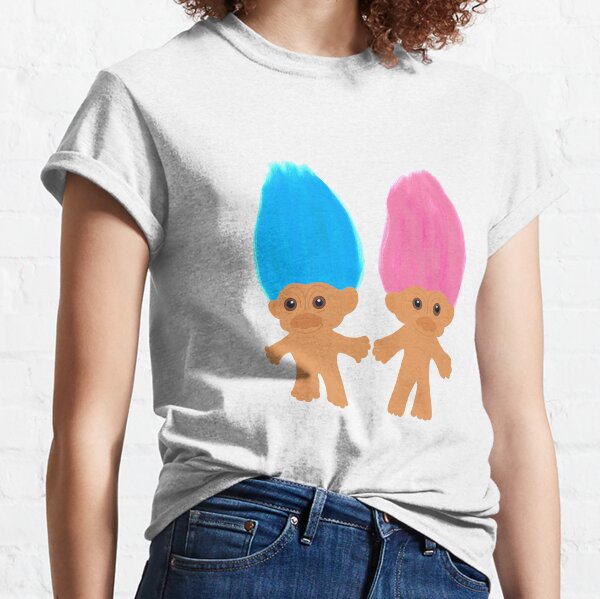 ASOS DESIGN Good Luck Trolls t-shirt with front glitter print