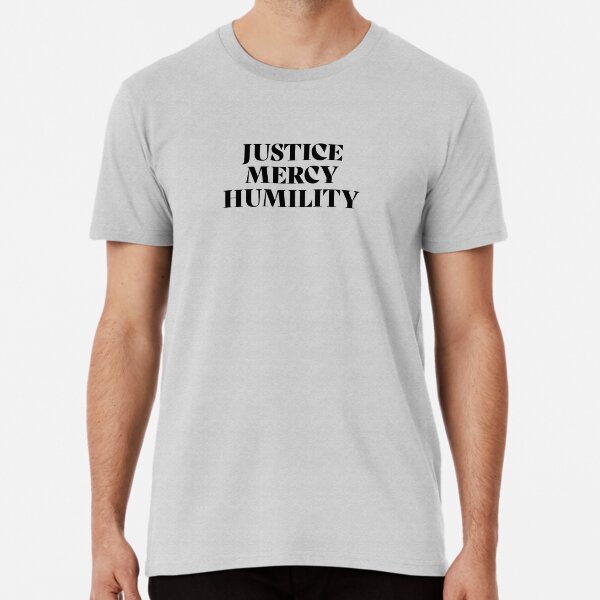 Vista previa del artículo con la obra «Justicia Misericordia Humildad - Miqueas 6: 8», diseñado y vendido por DaltonYates.