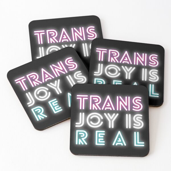 Item preview, Trans Joy Is Real -  Neon Trans Pride designed and sold by myqueercloset.