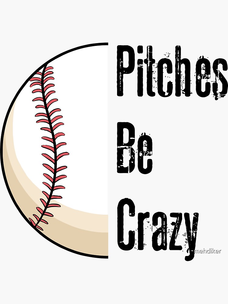  Pitches Be Crazy Softball Pitcher T Shirt : Clothing