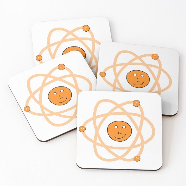 Item preview, Cute Atom in Orange designed and sold by fogoosherie.