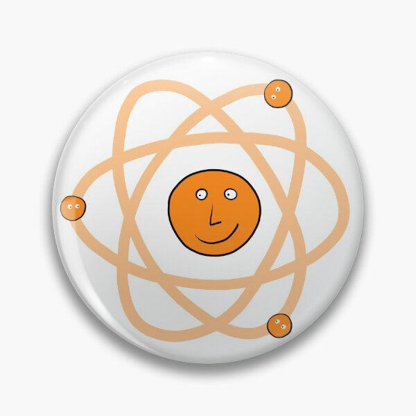 Item preview, Cute Atom in Orange designed and sold by fogoosherie.