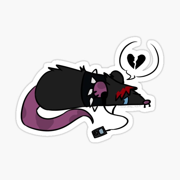 emo rat Sticker